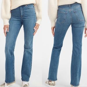 Express High Waisted Medium Wash Bootcut Jeans 10